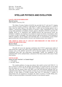 STELLAR PHYSICS AND EVOLUTION - WSO-UV