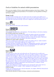 ZooLex Guideline for animal exhibit presentations