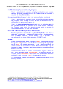 Revised[13] text for the Manual on Pesticide Specifications