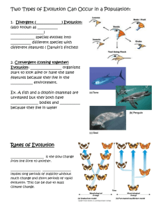 Speciation: The formation of a new ______