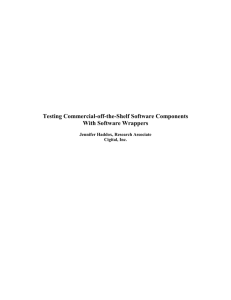 Testing Commercial-off-the-Shelf Software Components