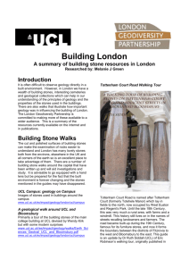 Building London - London Geodiversity Partnership