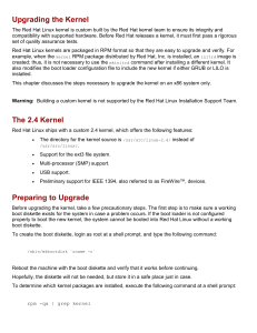 Upgrading the Kernel