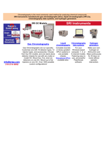 Chromatography is the most commonly used method for analyzing