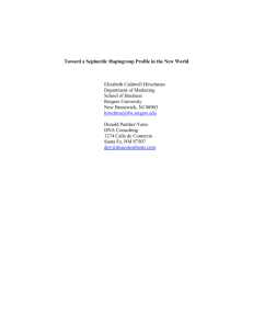 Toward a Sephardic Haplogroup Profile in the