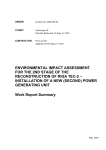 potential environmental impact during the construction