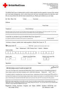 Postal donation form - word