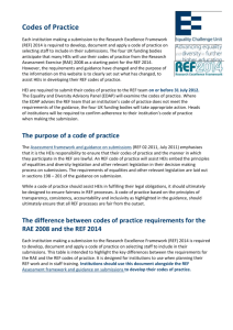 Codes of Practice - My.Anglia Homepage