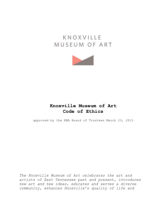 Code of Ethics - Knoxville Museum of Art