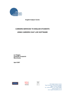 Using Careers Chat Live Software report