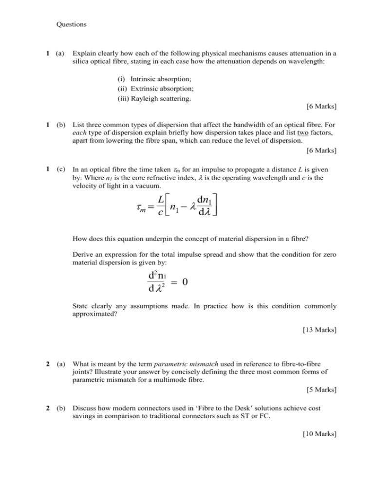 optical-comms-2007-winter-questions-and-solutions