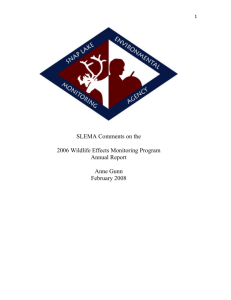 Wildlife Effects Monitoring Program 2006 Review (PDF)