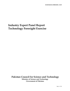 Experts views about Pakistan energy technology: Lessons learnt