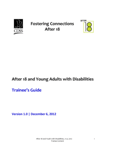 Understanding Benefits for Transition Aged Youth