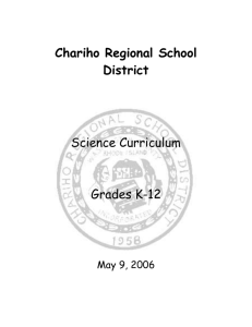 Science Education - Chariho Regional School District