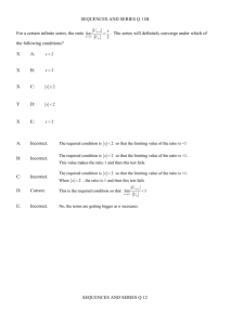 SEQUENCES AND SERIES Q 11B