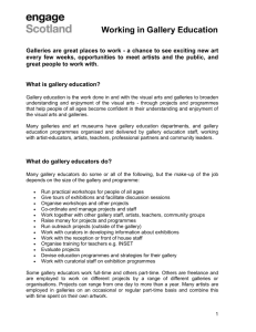 What is gallery education