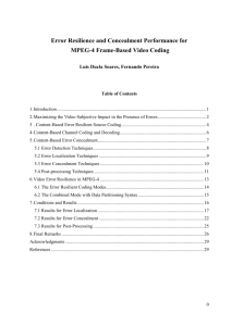 Object-based rate control for the MPEG