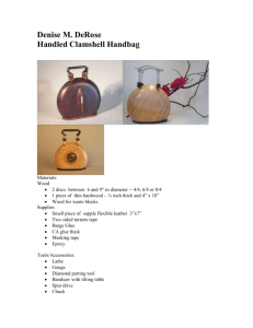 Handled Clamshell Handbag