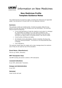 Template Guidance Notes