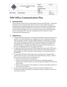 Communication Plan Calendar Year 2004