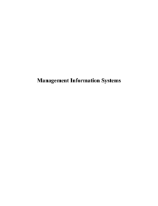 Management Information Systems