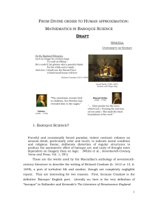 Mathematics in Baroque Science