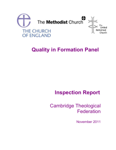 Cambridge Theological Federation: November 2011