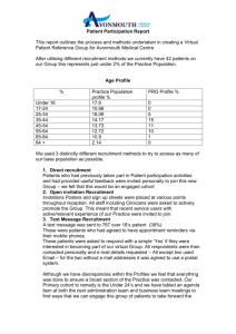 Patient Participation Report