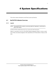 Chapter 4 - System Specifications
