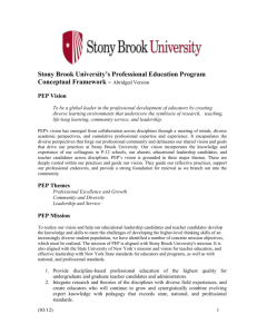 Conceptual Framework - Stony Brook University