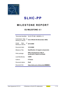 Report - SLHC-PP
