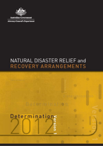 In this Determination - Australian Government Disaster Assist