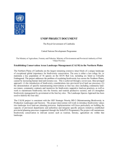 PROJECT DOCUMENT ON - Global Environment Facility