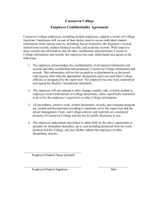 Employee Confidentiality Agreement Forms