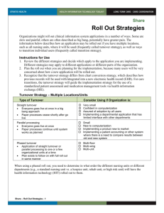 Roll Out Strategies | Health Information Technology