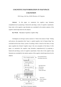 Cognitive Map Formation in Map Space Cognition