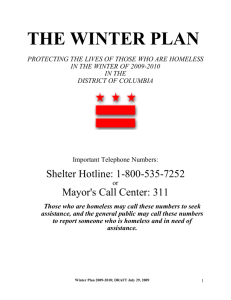 THE WINTER PLAN - Washington Post