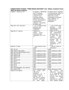 CORRECTIONS TO BOOK: "FIBRE BRAGG GRATINGS" 2nd