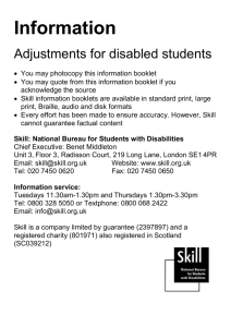 17 - Skill: National Bureau for Students with Disabilities