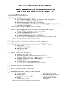 2015 Policies and Procedures Checklist