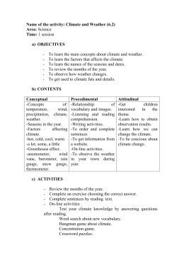 What Causes Climate Worksheet p