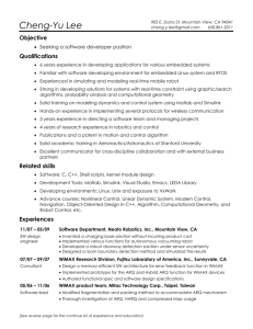 Chronical resume - Stanford AI Lab