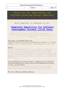 Software Detailed Design Template