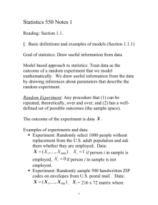 Notes 1 - Wharton Statistics Department