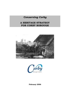 Corby Heritage Strategy