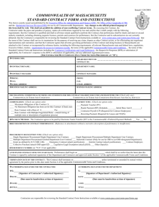 Standard Contract Form