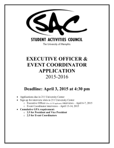 the Executive Officer positions you are applying for.