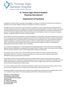St. Thomas Elgin General Hospital Physician Recruitment