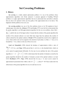 [15] Vercellis, C., 1984. A probabilistic analysis of the set covering
